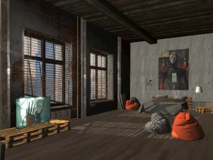 Loft &ndash; modularer Innenraum 3D Modell