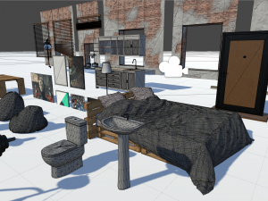 loft - modular interior 3D Model