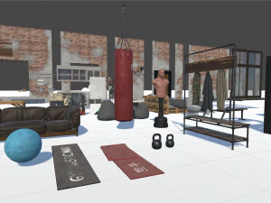 loft - modular interior 3D Model