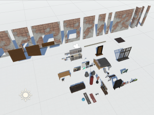 loft - modular interior 3D Model