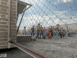 prison - big building characters and props 3D Model