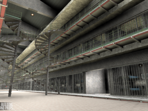 prison - big building characters and props 3D Model