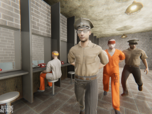 prison - big building characters and props 3D Model