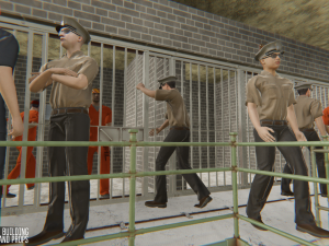 prison - big building characters and props 3D Model