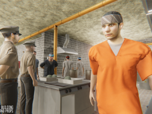 prison - big building characters and props 3D Model
