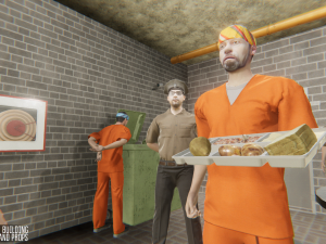 prison - big building characters and props 3D Model