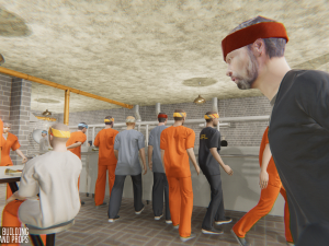 prison - big building characters and props 3D Model