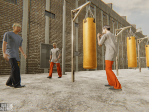 prison - big building characters and props 3D Model