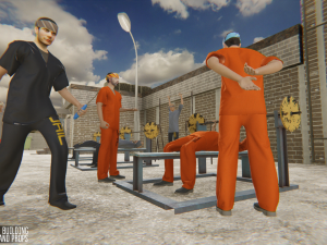 prison - big building characters and props 3D Model