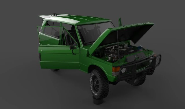 land rover 1970 3D Model .c4d .max .obj .3ds .fbx .stl .blend 