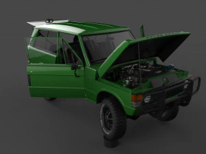 penjelajah darat tahun 1970 Model 3D