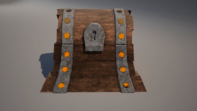 stylized chest 3Dモデル .c4d .max .obj .3ds .fbx .stl .blend