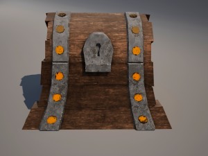 stylized chest 3D Model