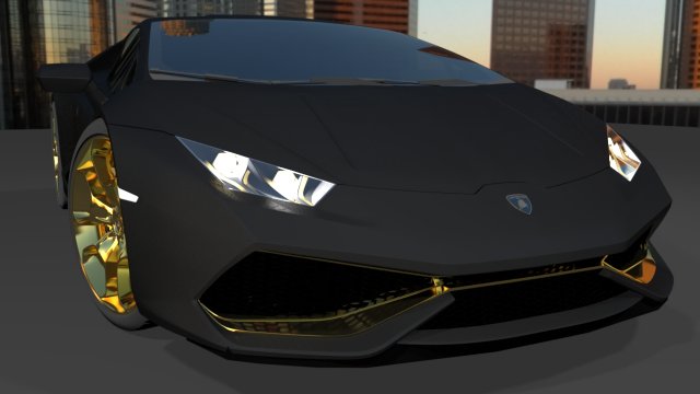 lamborghini huracan 3D Model .c4d .max .obj .3ds .fbx .stl .blend