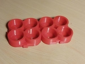 solderless modulable 18650 battery holder for 4 batteries 3D Baskı Modeli