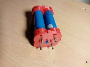 solderless modulable 18650 battery holder for 4 batteries 3D Baskı Modeli