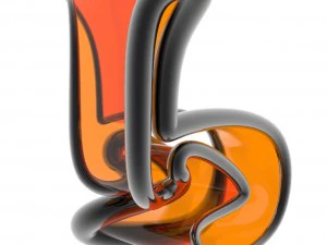 Chaise de forme organique Modèle 3D