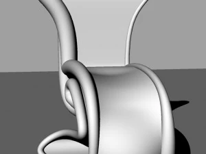 Chaise de forme organique Modèle 3D