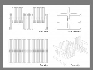360 degree bench Modelo 3D