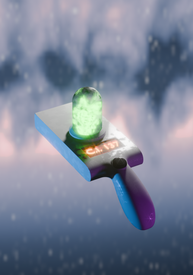PortalGun Rick and Morty 3D Model .c4d .max .obj .3ds .fbx .stl .blend 