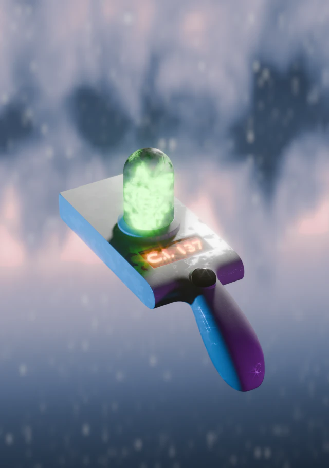 PortalGun Rick and Morty 3D Model .c4d .max .obj .3ds .fbx .stl .blend 