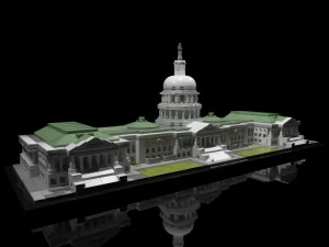lego edif&iacute;cio do capit&oacute;lio dos estados unidos 21030 Modelo 3D
