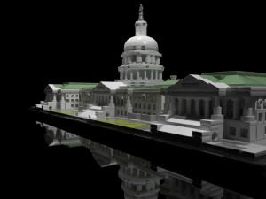 lego united states capitol building 21030 Modelo 3D
