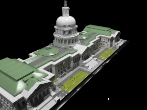 lego united states capitol building 21030 Modelo 3D