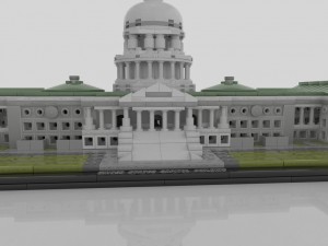 lego united states capitol building 21030 Modelo 3D