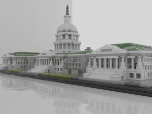lego united states capitol building 21030 Modelo 3D