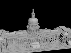 lego united states capitol building 21030 Modelo 3D
