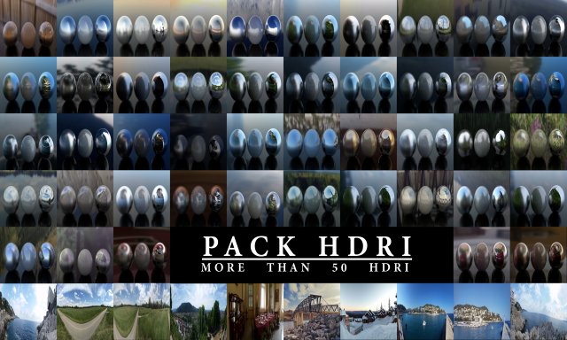 pack hdri plus de 50 3D Model .c4d .max .obj .3ds .fbx .stl .blend 