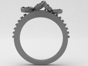 butterfly engagement ring 3D Print Model