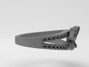 butterfly engagement ring 3D Print Model