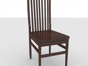 trestle chair 3D 모델