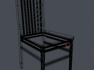 trestle chair 3D Model