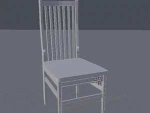trestle chair 3D Model