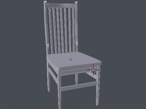 trestle chair 3D Модель