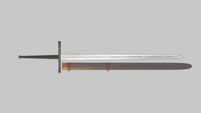 espada larga Modelo 3D .c4d .max .obj .3ds .fbx .stl .blend 