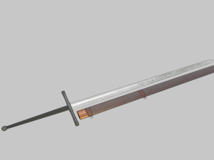 long sword Modelo 3D