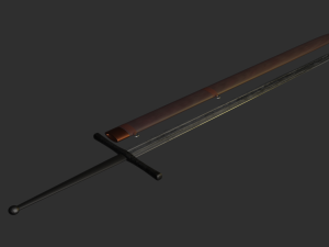 long sword Modelo 3D