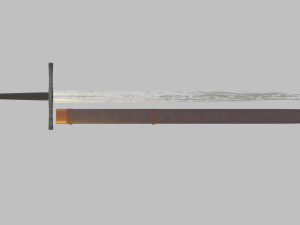 long sword Modelo 3D