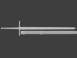long sword Modelo 3D