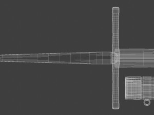 long sword Modelo 3D