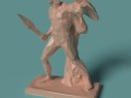 polygonal statue achilles printable Model do druku 3D