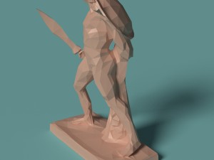 polygonal statue achilles printable 3D 프린트 모델