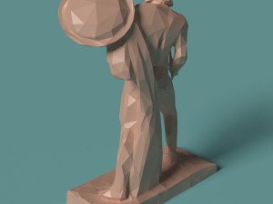 polygonal statue achilles printable 3D 프린트 모델