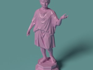 polygonal statue camillus printable 3D Print Model