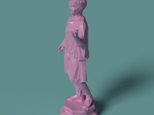polygonal statue camillus printable 3D प्रिंट मॉडल