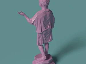 polygonal statue camillus printable 3D Print Model